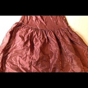 🆕 [American Eagle] Rose-Pink Beaded Silk Skirt Sz: 0